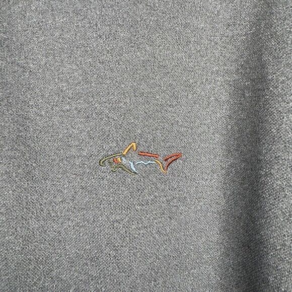 Greg Norman for‎ Tasso Elba Five Iron Polo Shirt Gray Size S Play Dry Mens Golf - Picture 2 of 8